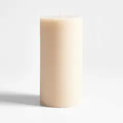 CRATE & BARREL - Vela de Pilar Acanalada Linen (10x20cm)