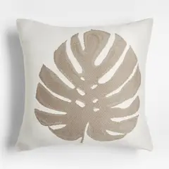 CRATE & BARREL - Cojín Monstera De Terraza 51x51cm