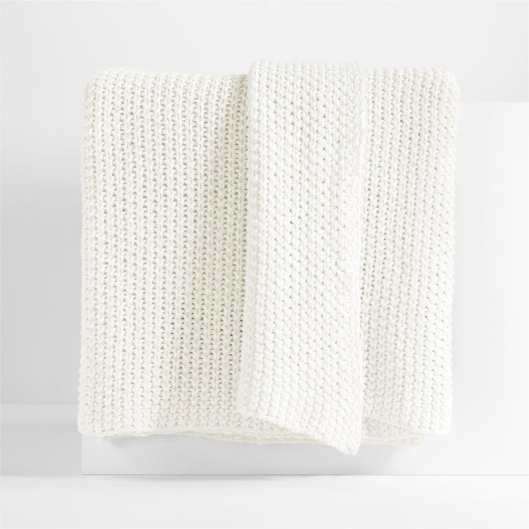 Manta Chunky Blanco 200x200cm