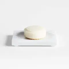 CRATE & BARREL - Jabonera De Mármol Blanco Carmen