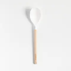 CRATE & BARREL - Cuchara de Silicona con Mango de Madera