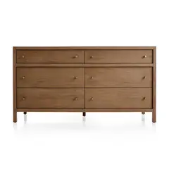 CRATE & BARREL - Cómoda Keane 6 Cajones