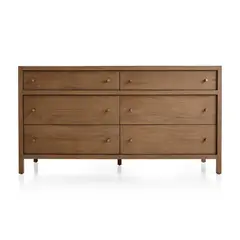 CRATE & BARREL - Cómoda Keane 6 Cajones