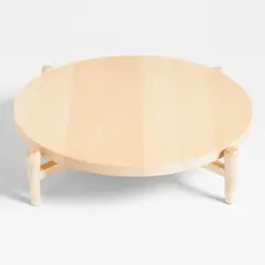 CRATE & BARREL - Tabla Giratoria Elevada de Madera de Arce Arvo