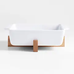 CRATE & BARREL - Fuente para Hornear Cuadrada con Salvamanteles