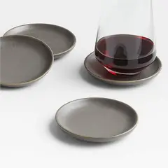 CRATE & BARREL - Set de 4 Posa Vasos Craft