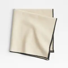 CRATE & BARREL - Servilleta Merrow-stitch