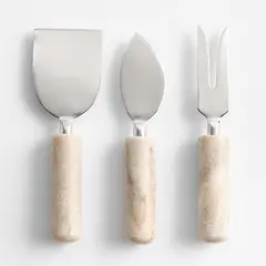 CRATE & BARREL - Set 3 Cuchillos Tuscan de Queso