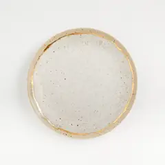 CRATE & BARREL - Plato De Ensalada Primrose Gold