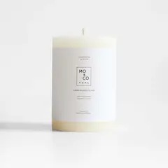 CRATE & BARREL - Vela Beeswax Pillar 10x7.6cm