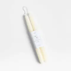 CRATE & BARREL - Set 2 Velas Beeswax Pillar
