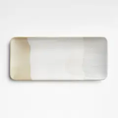 CRATE & BARREL - Plato Rectangular De Gres