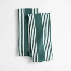 CRATE & BARREL - Set de 2 Secadoras Cuisine 100% Algodón Orgánico