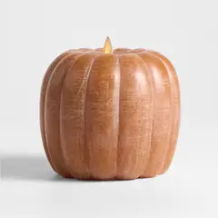 CRATE & BARREL - Vela Flicker Led de Calabaza