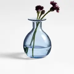 CRATE & BARREL - Florero Eider de Vidrio 10x13cm