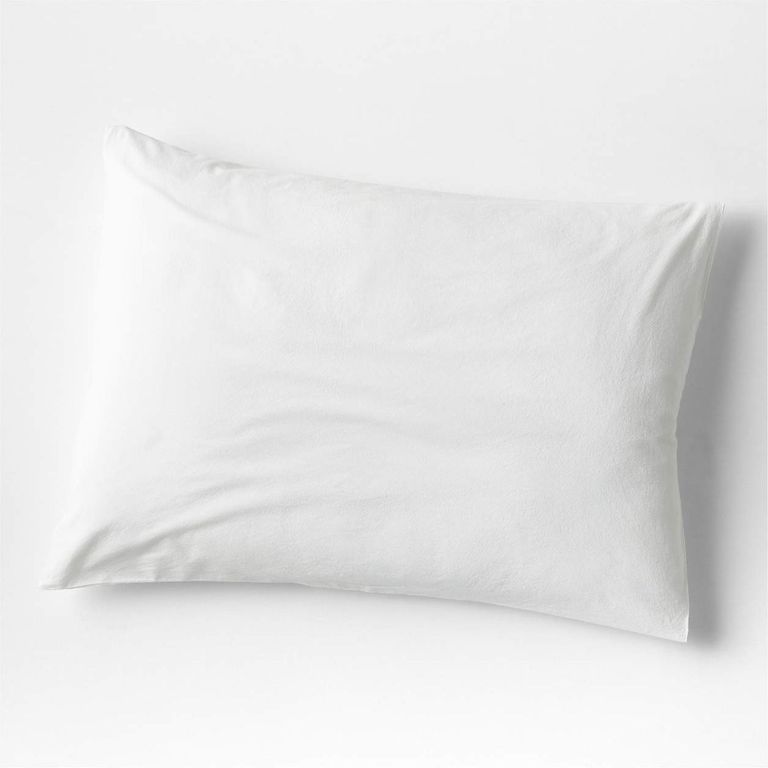 Funda De Almohada Blanca Clásica De Algodón Orgánico