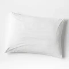 CRATE & BARREL - Funda De Almohada Blanca Clásica De Algodón Orgánico