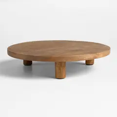 CRATE & BARREL - Tabla de Servir Orchard con Patas de Madera
