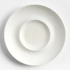 CRATE & BARREL - Plato Chip and Dip Mezze de Madera