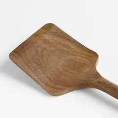 CRATE & BARREL - Espátula Sólida de Madera Acacia