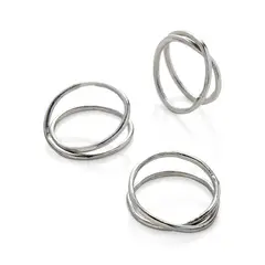 CRATE & BARREL - Aro para Servilleta Aria Plata