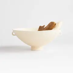 CRATE & BARREL - Bowl Blanco Bol Délicat Para Centro De Mesa