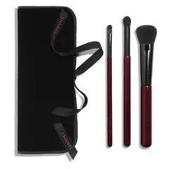 CHANEL - Les Pinceaux Rouge Noir Estuche Con 3 Brochas Profesionales