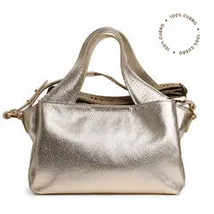MILANO BAGS - Cartera Tote Cuero Ds-3692 Oro
