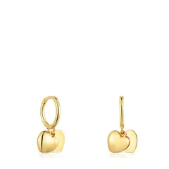 TOUS - Aretes De Oro 14K Doble Corazo