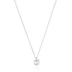 TOUS - Collar De Plata Doble Corazon