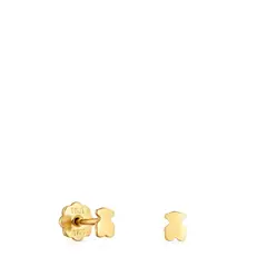 TOUS - Aretes De Oro Oso 4Mm Rosca