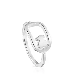 TOUS - Anillo De Plata 15Mm Oso Camil