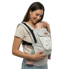 MATERNELLE - Canguro Ergonómico 4 en 1 Plomo Dinosaurio