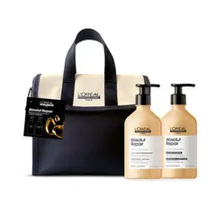 LOREAL PROFESSIONNEL - Pack Absolut Repair: Shampoo 500Ml + Acondicionador 500Ml Para Cabello Dañado