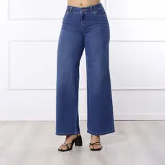 KANSAS - Jean Wide Leg Tiro Alto Mujer