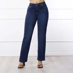 KANSAS - Jean Straight Tiro Alto Mujer