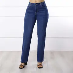 KANSAS - Jean Straight Tiro Alto Mujer