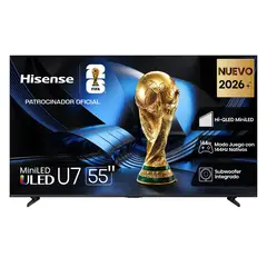 Hisense - Televisor 55" Miniled 4K 55U7ESG Smart Tv
