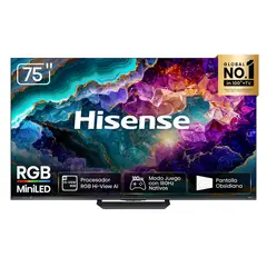 Hisense - Televisor 75" Rgb Miniled 4K 75UR8SG Smart Tv
