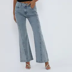 MOSSIMO - Jean Flare Tiro Alto Mujer