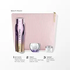 LANCOME - Set Renergie Triple Serum Night 50ml + Cream 15ml + Eye cream 5ml + Neceser