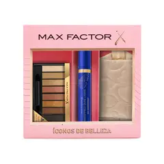 MAX FACTOR - Pack Máscara Divine Lashes Wp Black + Sombras Masterpiece Golden + neceser