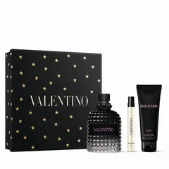 VALENTINO - Estuche Born In Roma Uomo Eau de Toilette 100 ml + 10 ml + Shower Gel