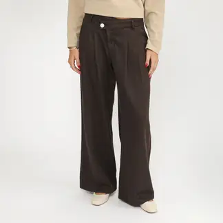 SYBILLA - Pantalón Wide Leg Tiro Alto Mujer