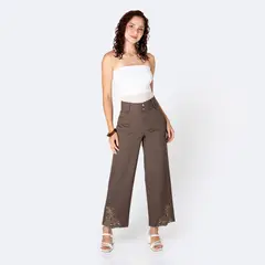 Pionier - Pantalon Straigth Tiro Alto Mujer