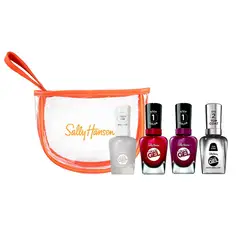 SALLY HANSEN - Pack Miracle Gel Primer + 2 esmaltes + Top Coat + Neceser