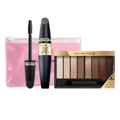 MAX FACTOR - Pack Sombras Masterpiece Capuccino + Máscara False Lash Effect Wp + Neceser