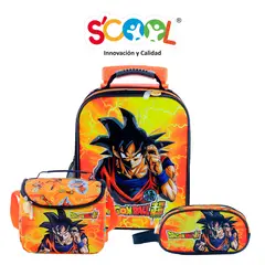 DRAGON BALL - Maleta Niño Set 3 Piezas Grande