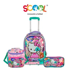 HELLO KITTY - Maleta Niña Set 3 Piezas Escaladora Grande