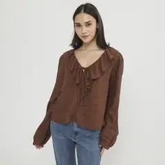 SYBILLA - Blusa Manga Larga Mujer